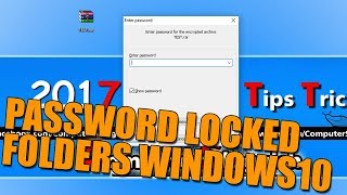 How To Password Protect A Folder On Windows 10  Lock Folders In Windows 10 [upl. by Nuhsar]