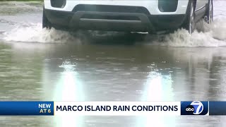 Nearly 10 inches of rain floods Marco Island [upl. by Babcock]