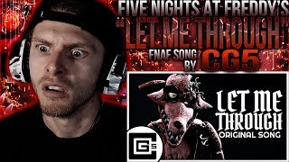 Vapor Reacts 688  FNAF SFM FNAF SONG ANIMATION quotLet Me Throughquot by CG5 ft Dolvondo REACTION [upl. by Anirbes]