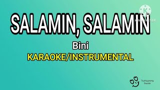 SALAMIN SALAMIN Sa Dingding Nasan na ang Pagibig KARAOKEINSTRUMENTAL BINI [upl. by Yance]