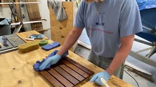 How to Use Starbrite Teak Oil  Pearson Ensign Project  Episode 18 [upl. by Adav]