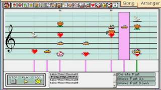 Sailor Moon English Theme Song  Mario Paint Composer [upl. by Eidarb544]