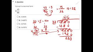 Fractions to Decimals Conversion Solution 8 [upl. by Lindly778]