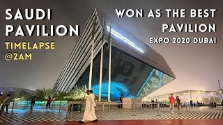 Timelapse of Saudi Pavilion that won as the Best Pavilion in EXPO 2020 DUBAI  Jhigz Ortua [upl. by Nishom]