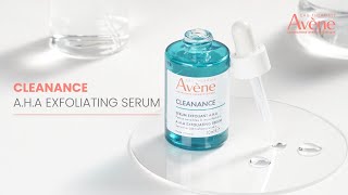 Avéne Cleanance AHA Exfoliating Serum For Refined BlemishFree Skin [upl. by Ciprian]