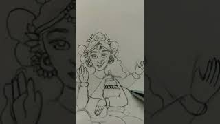 Laxmi Puja drawing artdrawing [upl. by Sedicla753]