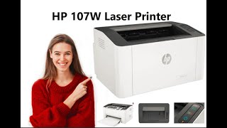 HP 107W Laser Printer [upl. by Ellehcem]