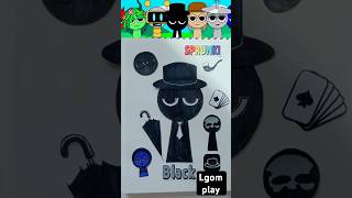 🌈diy sticker🌈 인크레디박스 스프런키 블랙 스티커 Incredibox SPRUNKI Black diy sticker sticker [upl. by Atteniuq]