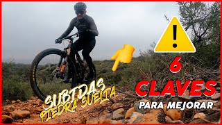 6 CLAVES para SUBIR por SENDAS con PIEDRA SUELTA 🚵🏼  TECNICA MTB ✅ [upl. by Gustavus526]