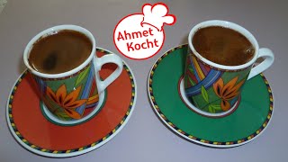 Rezept Türkischer Mokka Kaffee  Ahmet Kocht  türkisch kochen  Folge 16 [upl. by Trill]