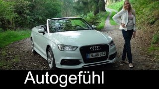 2015 Audi A3 Cabriolet test drive review  does TDI work for convertible Autogefühl [upl. by Corabella]