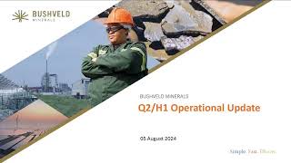 BUSHVELD MINERALS LIMITED  Investor Presentation [upl. by Berkie]