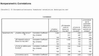correlación de Spearman [upl. by Doti]