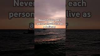 1 Corinthians 717 NIVbibleverse sea jesuschrist prayerful quotes lifesunsetskyhope faith [upl. by Aehr404]