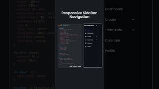 Responsive SideBar Navigation coding webcoding webdesign webdevelopement htmlcss [upl. by Riggins]