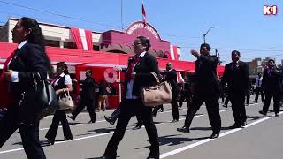 DESFILE CÍVICO INTERINSTITUCIONAL POR FIESTAS PATRIAS EN LA CIUDAD DE MORO  ANCASH  28 JUL 2024 [upl. by Nelyt]