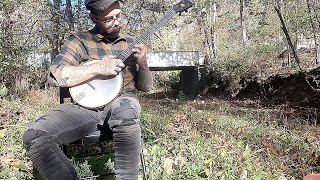 garfields blackberry blossom  clawhammer banjo [upl. by Drofxer469]