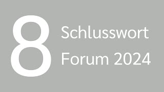 Dr Reinder Bruinsma Schlusswort Forum 2024 [upl. by Pen]