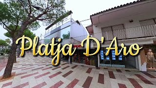 A virtual tour of the colorful streets of Platja dAro Costa Brava Spain [upl. by Sherar]