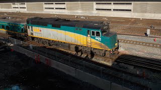 VIA Rail Train 70 Arrives at Torontos Union Station [upl. by Aitekram]