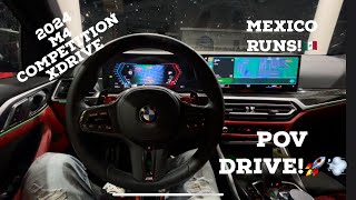 2024 M4 Competition xDrive Night time POV Drive [upl. by Esila]