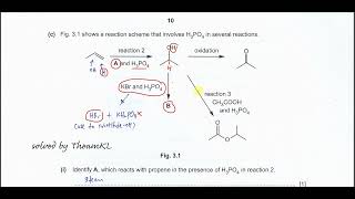 970122ON23Q3 Cambridge International AS Level Chemistry OctoberNovember 2023 Paper 22 Q3 [upl. by Mallon]