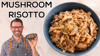 Easy Mushroom Risotto Recipe [upl. by Llehsram559]