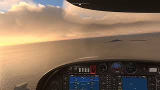 Landing at Heligoland EDXH  High Wind  Microsoft Flight Simulator [upl. by Hoxie]