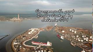 Grangemouth port drone footage  Scotland [upl. by Einehpets]