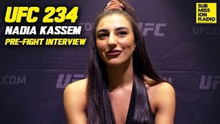 UFC 234 Nadia Kassem Fires Back At Alex Chambers Over Instagram Beef [upl. by Donica]