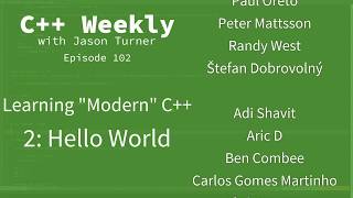 C Weekly  Ep 102  Learning quotModern Cquot  2 Hello World [upl. by Eenal]