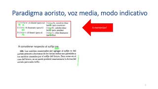 Clase 13 Griego del Nuevo Testamento El tiempo aoristo primero voces activa y media [upl. by Yatnoj]