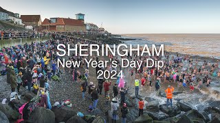 Sheringham 2024 New Years Day Dip [upl. by Atsyrhc198]