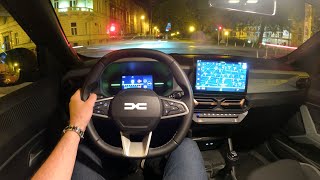 New DACIA DUSTER 2024  NIGHT POV test drive amp FULL REVIEW TCe 130 HP 4X4 [upl. by Christiansen]