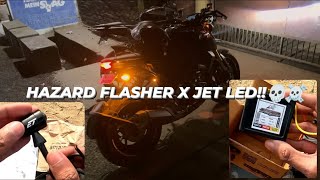 FULLY MODIFIED MT 15 HAZARD FLASHER AND JET LED INSTALLATION ELTRON TURBO FLASHERmt15 hazard 4k [upl. by Irbmac]