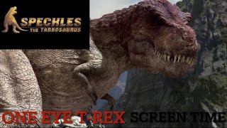 Speckles The Tarbosaurus 2012 One Eye TRex Screen Time [upl. by Thorfinn93]