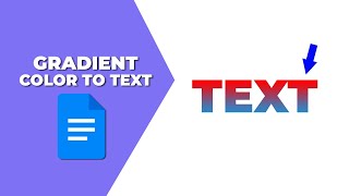 How to put gradient color to text in Google docs [upl. by Htebasile]