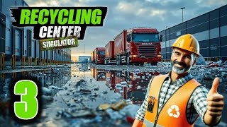 We bought an entire FLEET OF TRUCKS  RECYCLING CENTER SIMULATOR [upl. by Nolyarg]