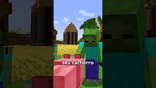 CÉU OU INFERNO PARA O CÃO UMA HISTÓRIA TRISTE DO MINECRAFT 🔗 shorts [upl. by Naujed404]