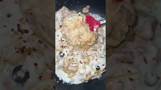 Alfredo pasta youtubeshorts food indiancuisine foodcookingchannel chocolatecakerecipe [upl. by Norahs255]