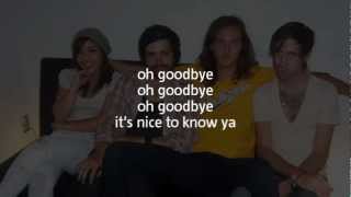 The Colourist  Oh Goodbye Lyric Video [upl. by Htir]