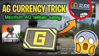 AG Currency Trick 😍  BGMI 29 Update Malayalam [upl. by Pyle687]