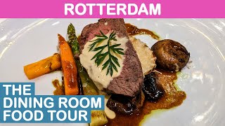 Holland America Rotterdam The Dining Room Food Tour [upl. by Hogle]