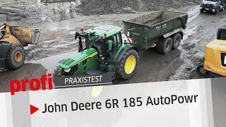 Sparsames Multitalent John Deere 6R 185 AutoPowr  profi Praxistest [upl. by Clayton]