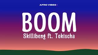 Skillibeng  Boom Lyrics ftTokischa [upl. by Remlap799]