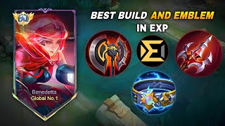 GLOBAL BENEDETTA UNLIMITED TRUE DAMAGE BUILD 2024 💀 must try  MOBILE LEGENDS [upl. by Nivlag]