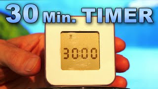 30 Minute Timer  ⏰ Beeping Alarm  No Music  Study Aid Focus Relaxation Cube BoxFirstClassTimers [upl. by Bartie]