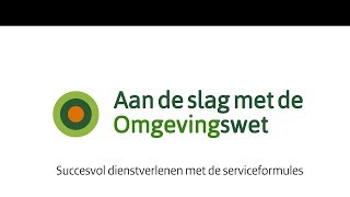 Animatie Serviceformules Omgevingswet [upl. by Ahsinelg]