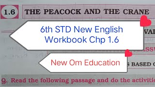 6th STD English Workbook Chp 16 The Peacock And The Crane OmPrakashrn8hc [upl. by Mohr200]