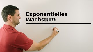 Exponentielles Wachstum Grundlagen WachstumsZerfallsfaktor Startwert  Mathe by Daniel Jung [upl. by Nuahsak]